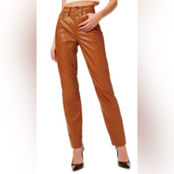 Good American faux Leather Pants. NWT - Picture 1 of 3